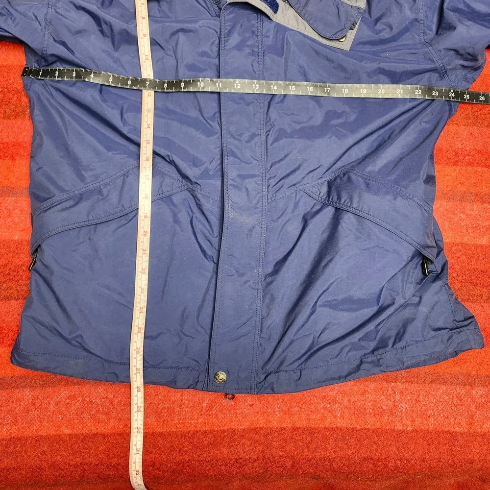 Y2K Mammut Gorpcore Technical Rain Jacket Navy Blue Mens Size L Waterproof